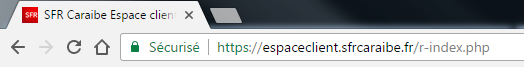 image authentification Espace client SFR sous Chrome
