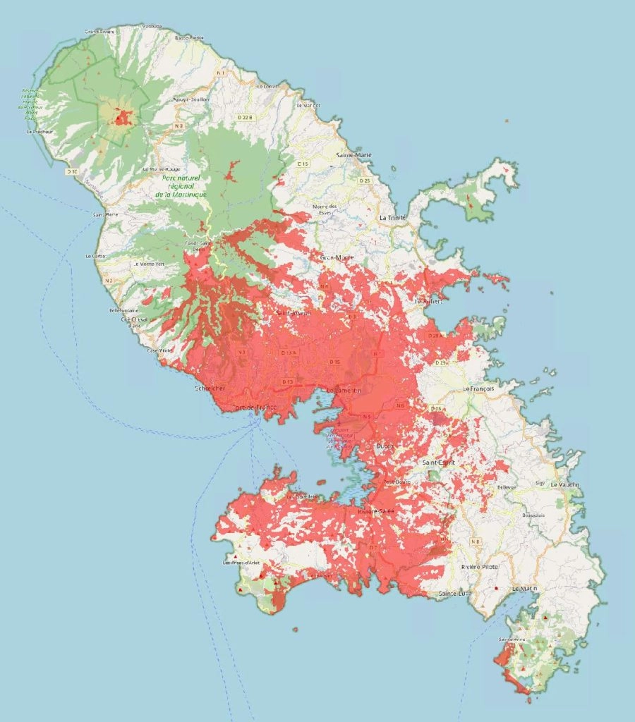 carte de couverture Martinique sfr