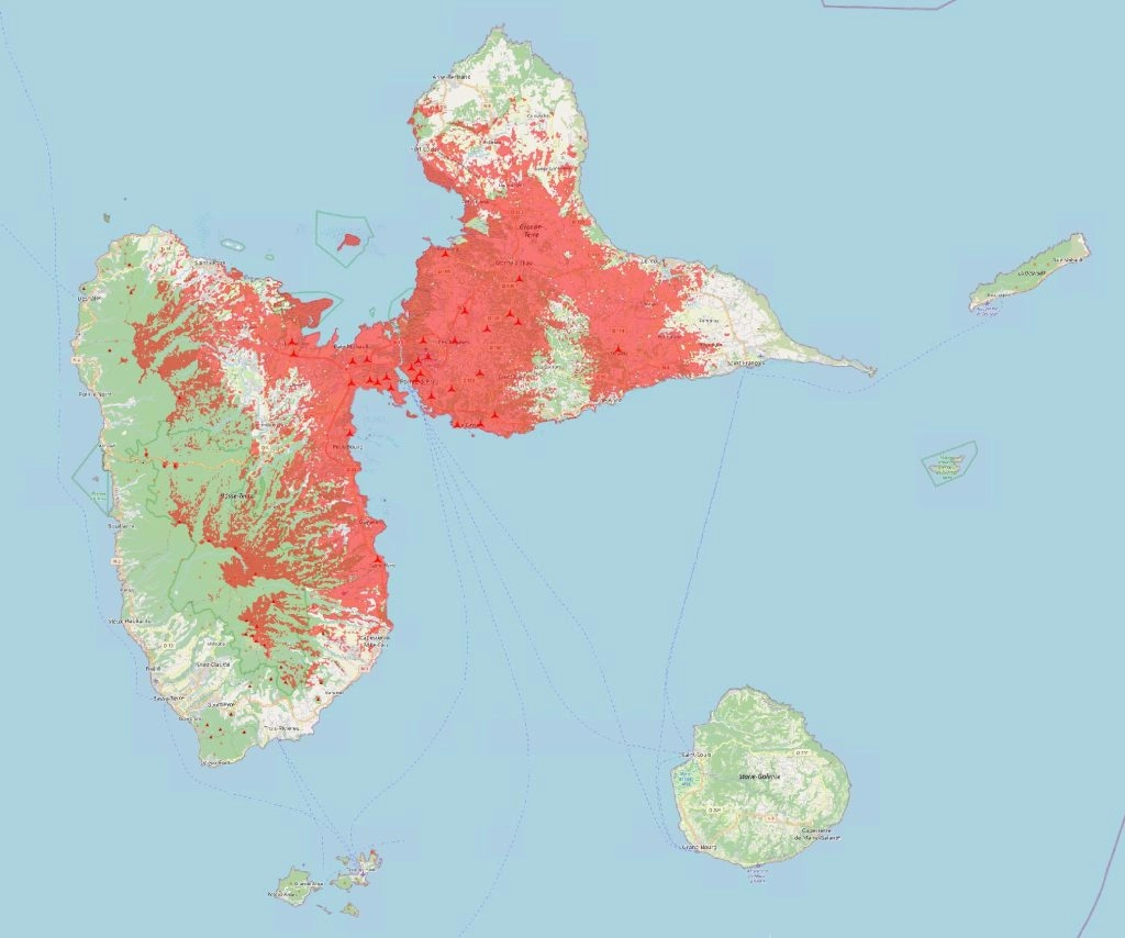 carte de couverture Guadeloupe sfr
