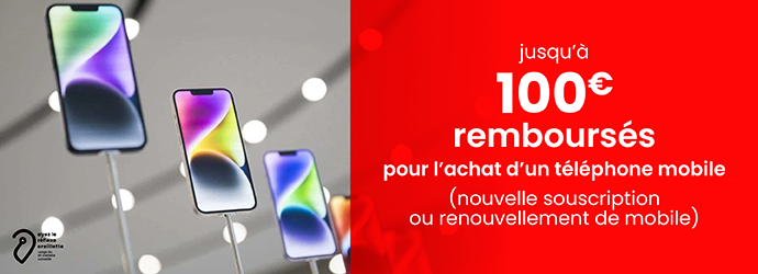 illustration concernant l'offre de remboursement lié à l'achat d'un nouveau téléphone