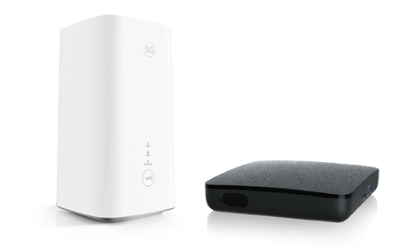 Visuel des Box 4G/5G et Connect TV de SFR Caraïbe